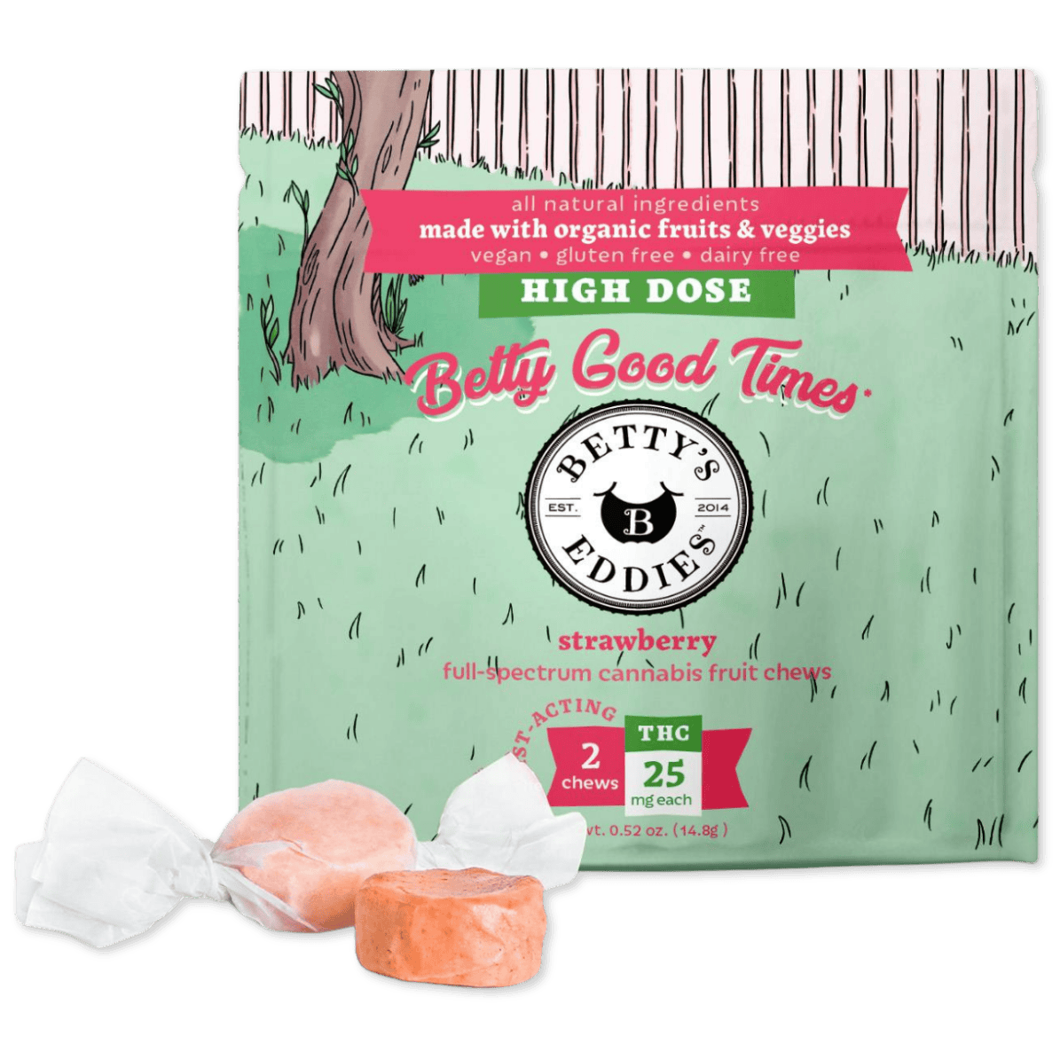 FRUIT CHEW | STRAWBERRY | 50MG | 2PK