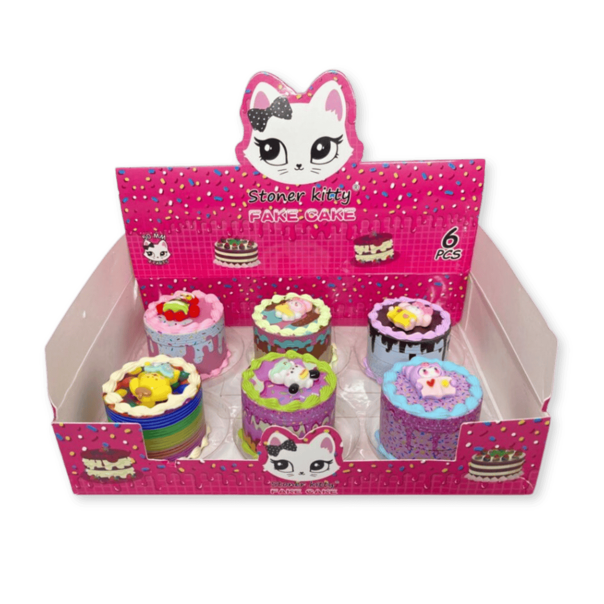 GRINDER | STONER KITTY FAKE CAKE | 62MM