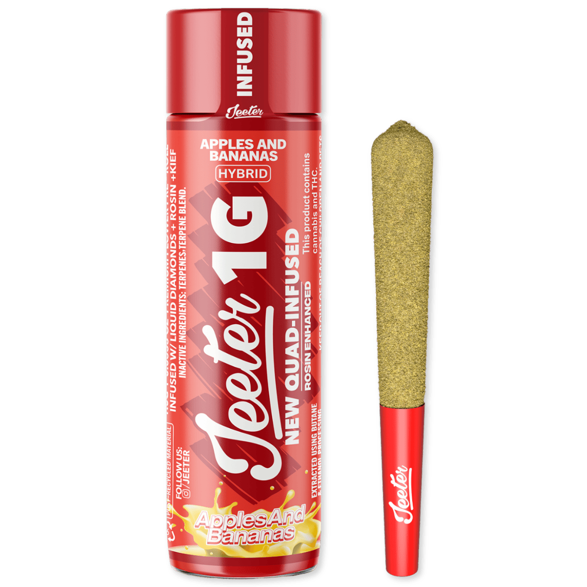 INFUSED | APPLES AND BANANAS | 1G | 1PK