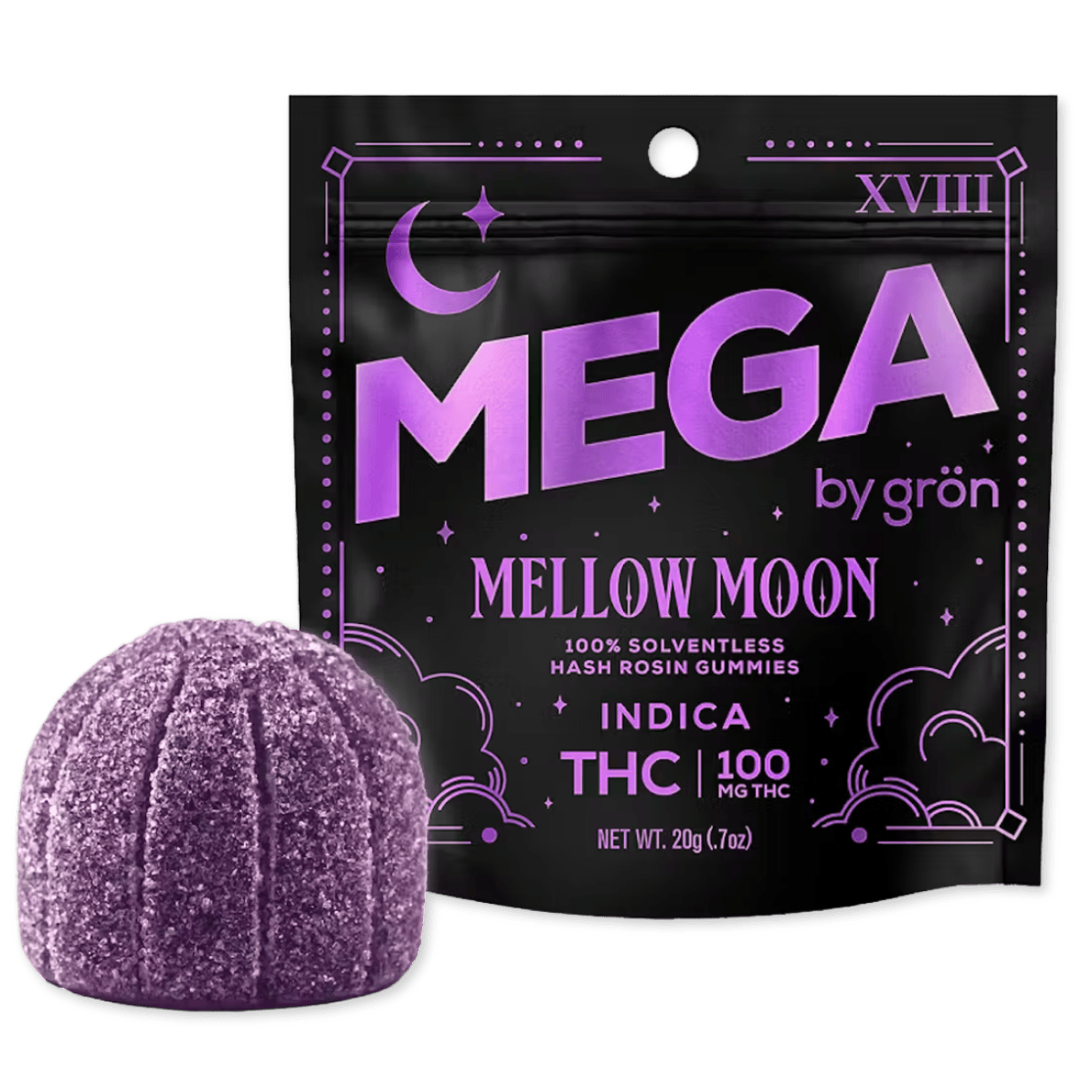 GUMMY | ROSIN | MELLOW MOON | 100MG | 1PK