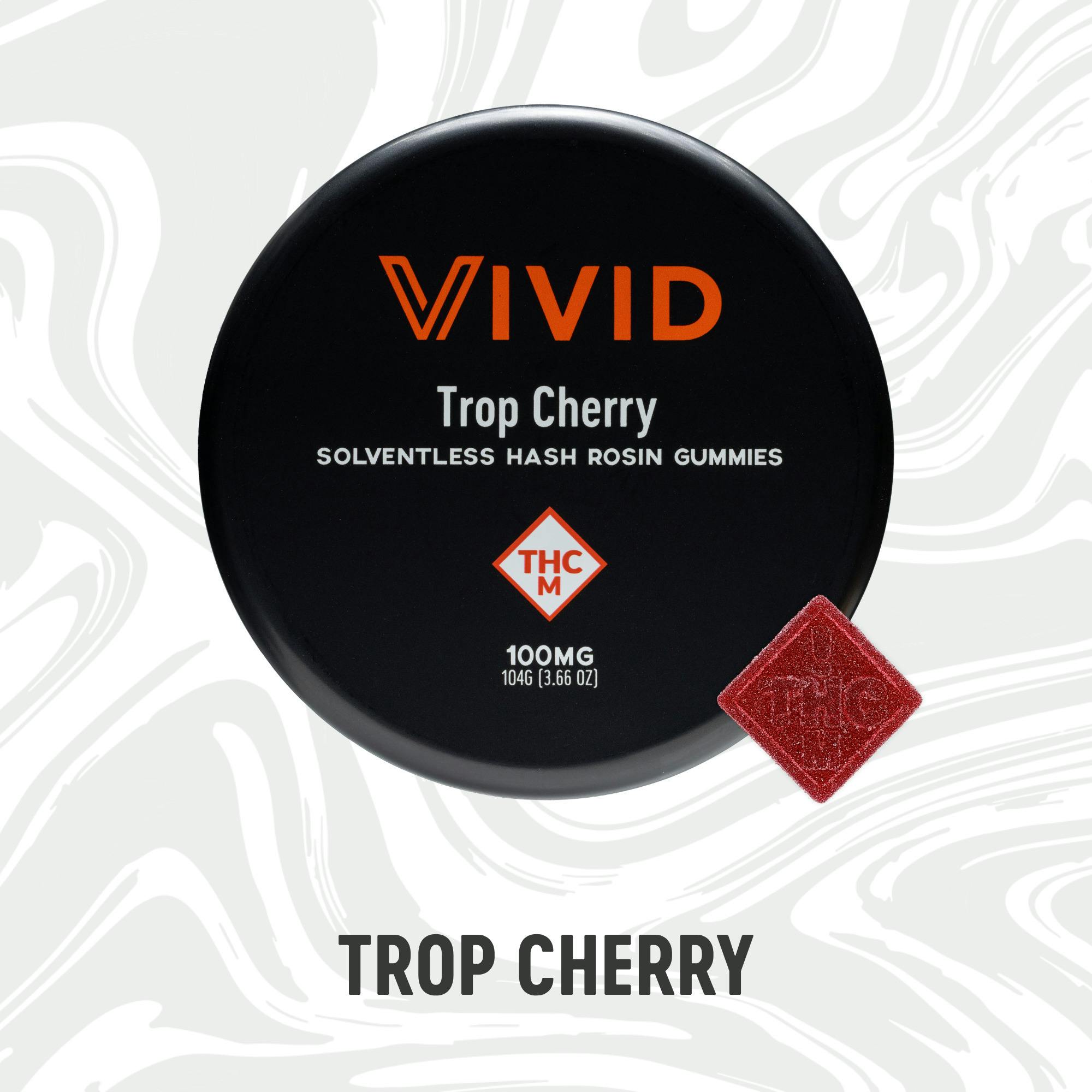 Vivid: Hash Rosin Gummies | Trop Cherry | 100mg | 20pk
