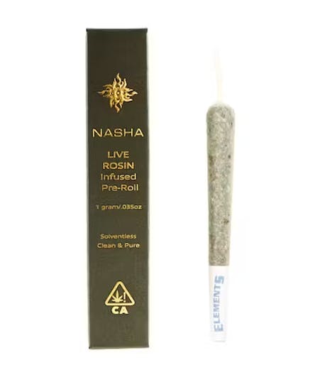 Nasha Rosin Infused Preroll 1g Kept Secret x GMO OZ