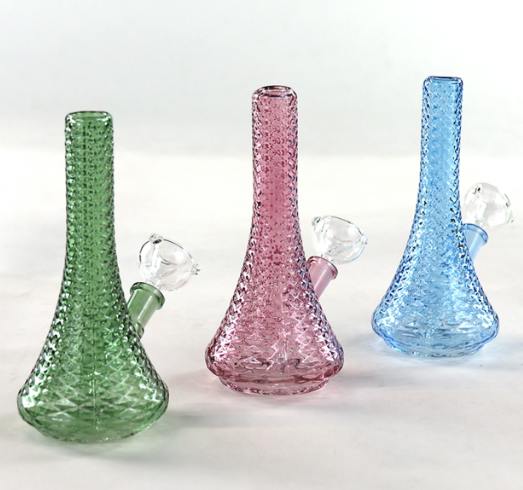 SirEEL 5.5" Vintage Diamond Glassware Beaker Bong and Flower Bowl