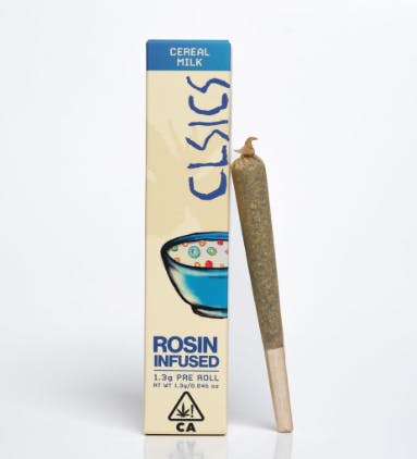 CLSICS Hash Infused Preroll 1g Cereal Milk