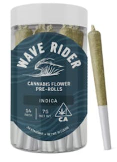 Wave Rider 14pk Prerolls 7g Gelato Cake
