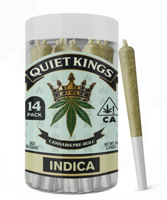 Quiet Kings 14pk Prerolls 7g Platinum Purple Kush
