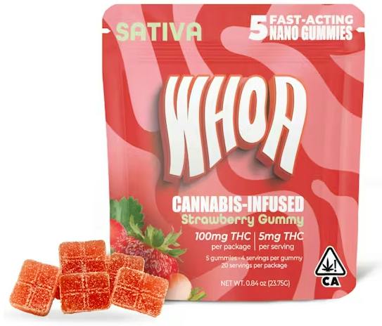 Whoa 5pk Gummies Strawberry