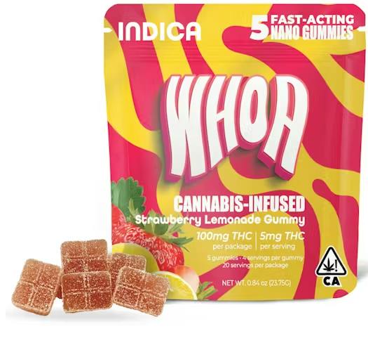 Whoa 5pk Gummies Strawberry Lemonade