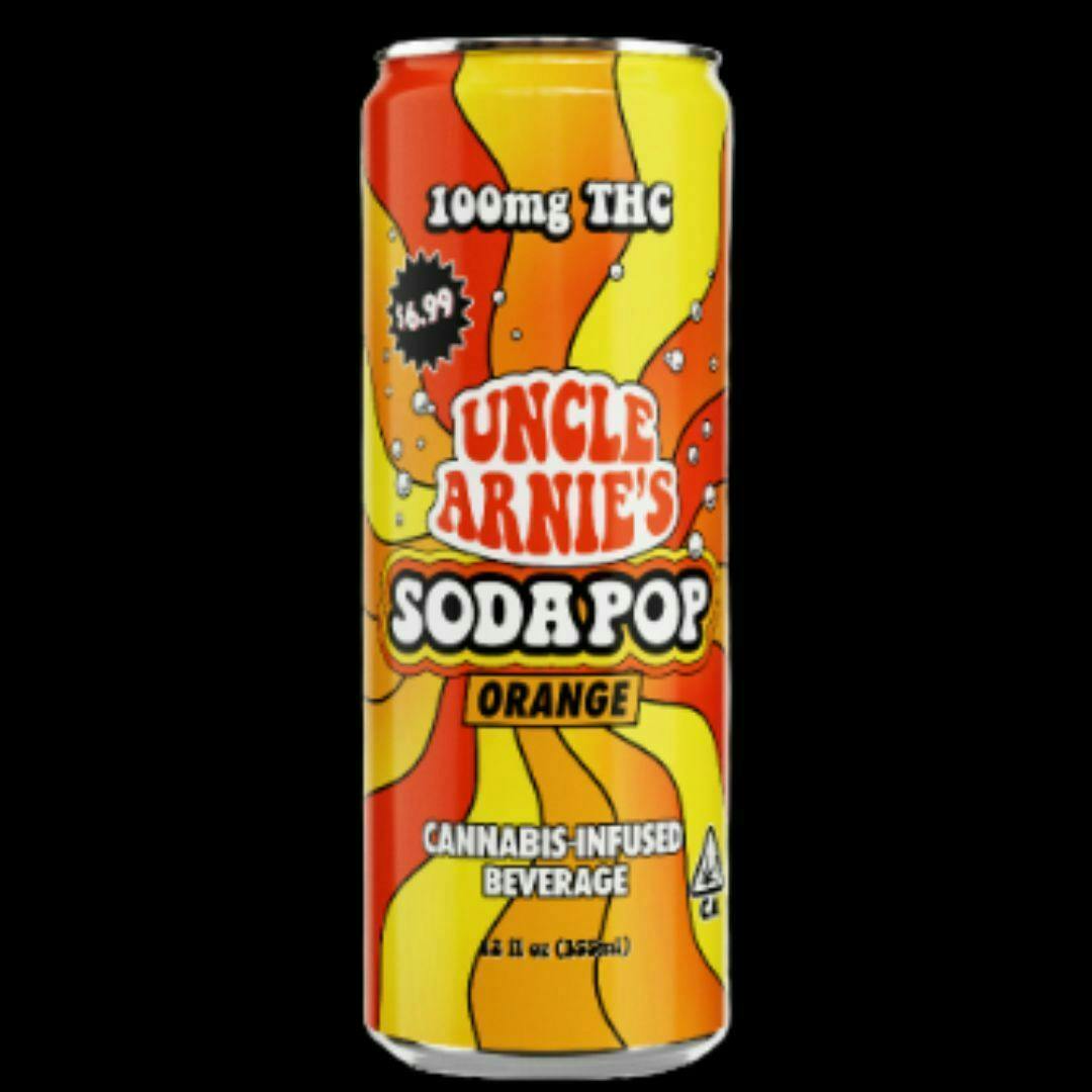 Uncle Arnie's Beverage - Orange Soda Pop 100mg
