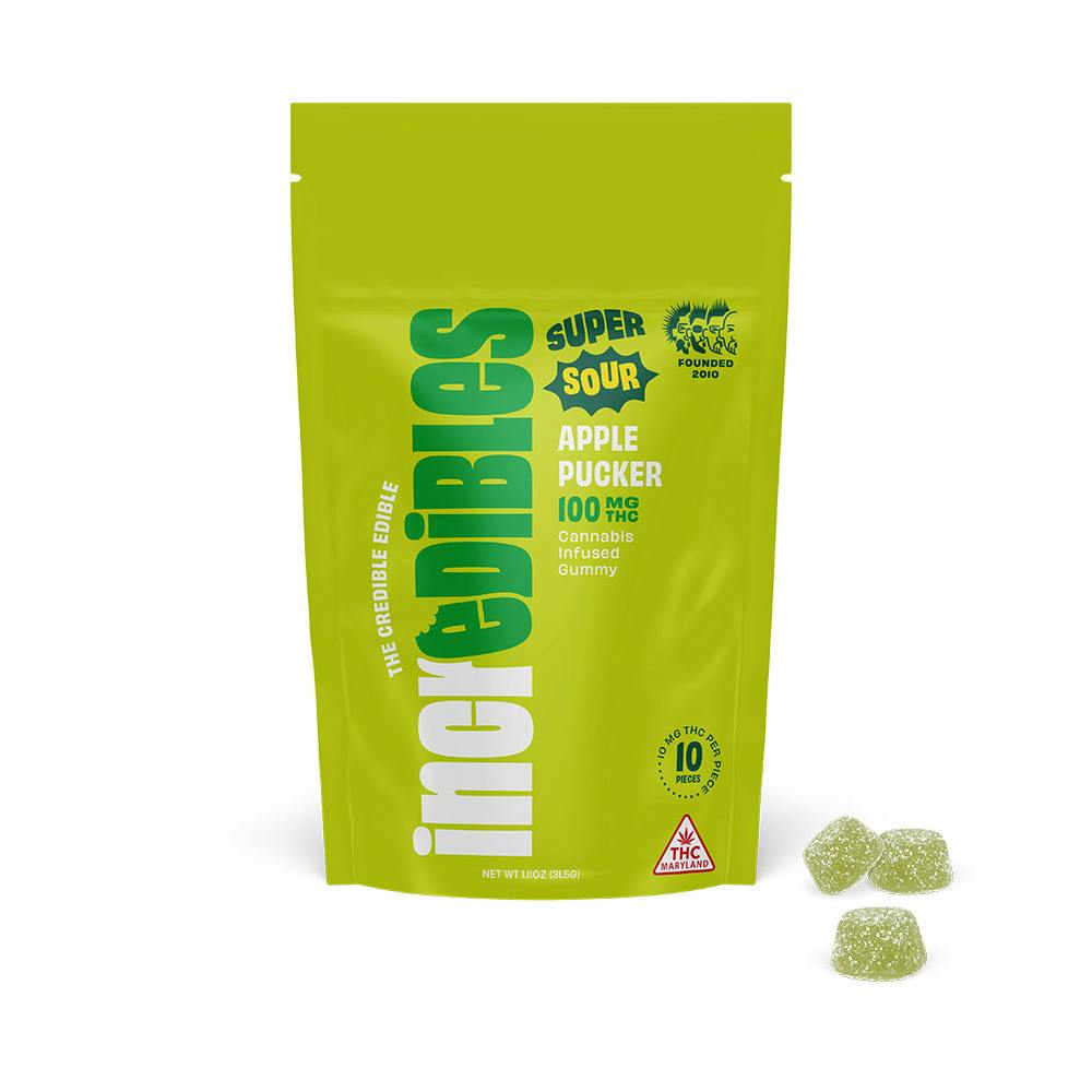Super Sour Apple Pucker Gummies
