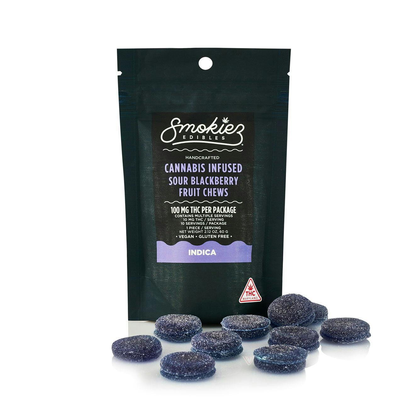 Sour Blackberry Indica Chews