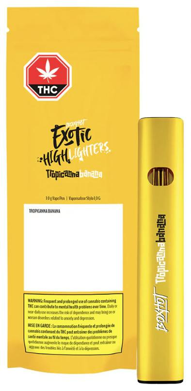 Box Hot Highlighters Tropicanna Banana 1g - Vape Ready to Use