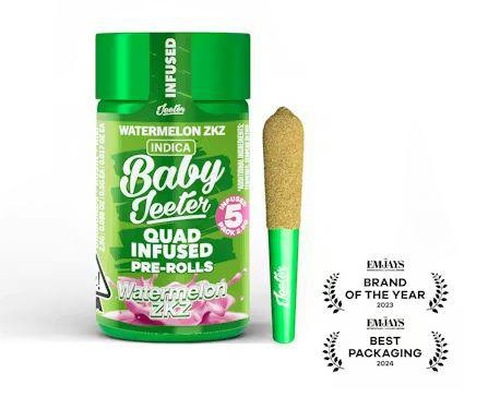 JEETER - INFUSED PREROLL MULTIPACK - QUADS WATERMELON ZKZ - 2.5G