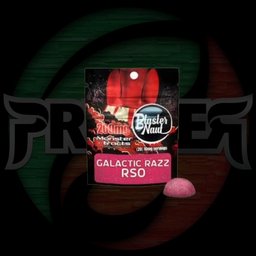 Monster Blaster Naut Gummies 200mg Galactic Razz RSO