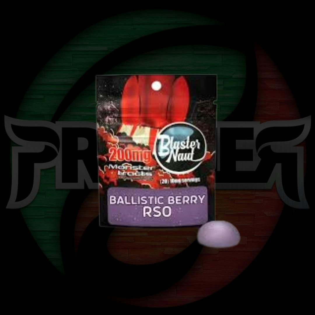 Monster Blaster Naut Gummies 200mg Ballistic Berry RSO