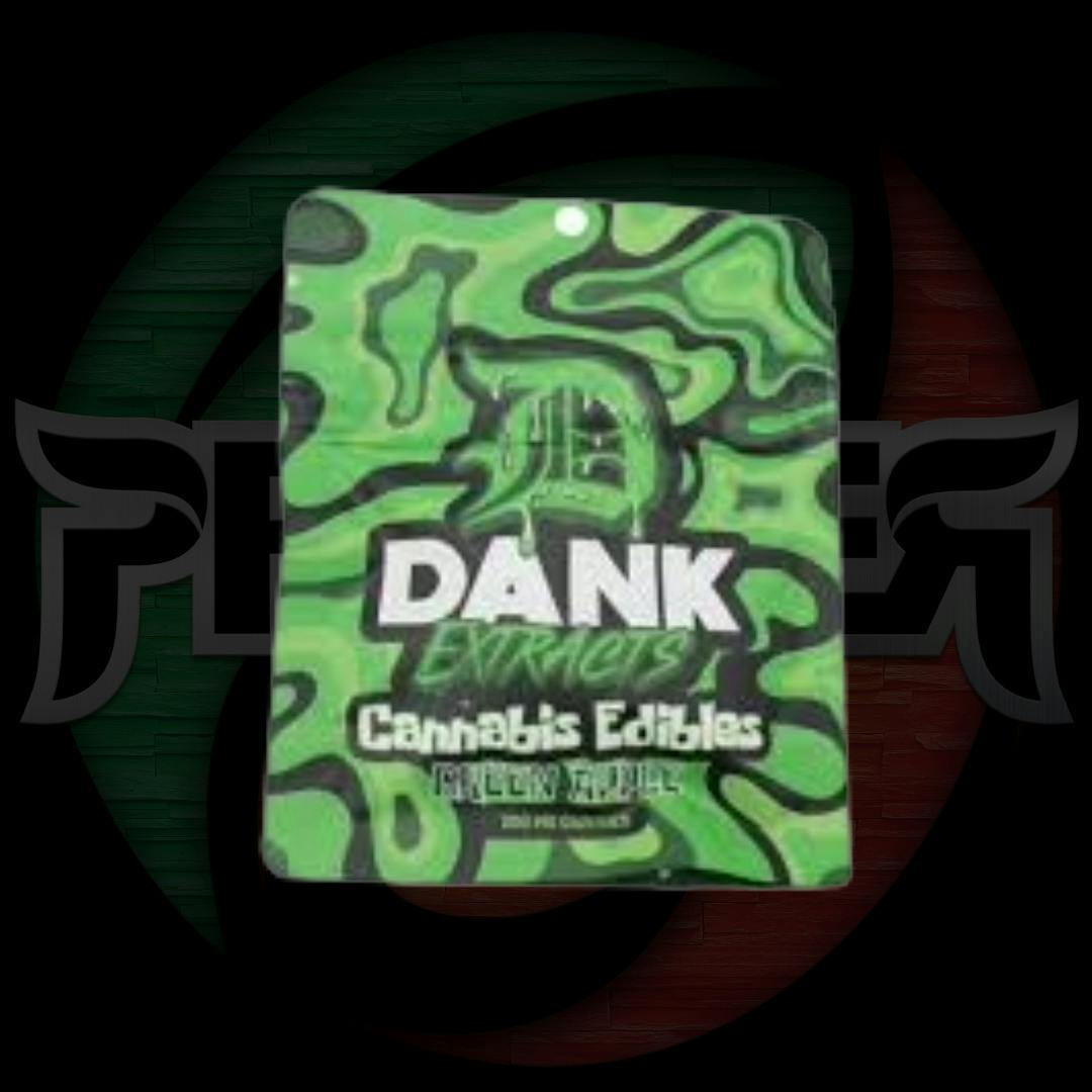 Dank Gummies 200mg Green Apple