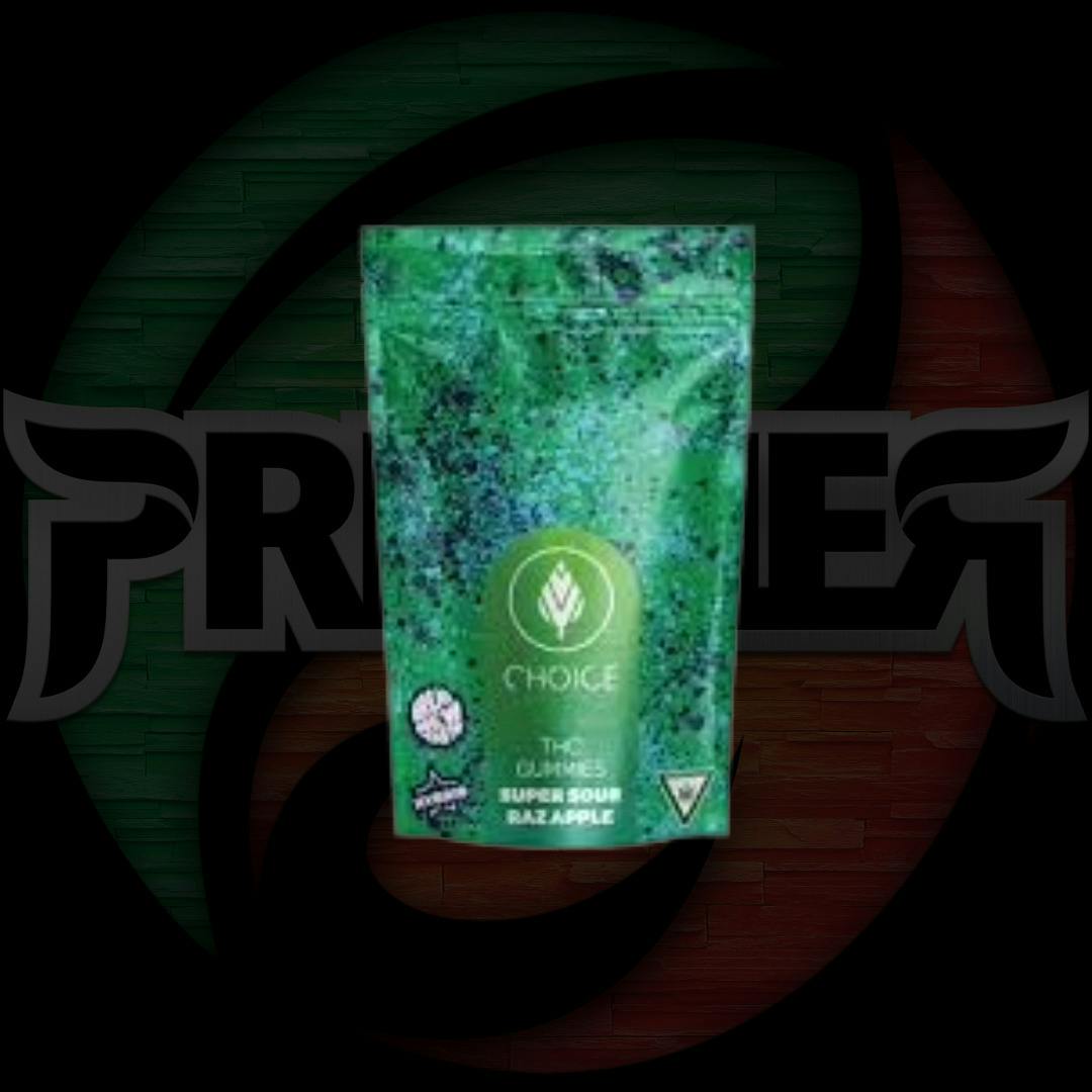 Super Sour Raz Apple Gummies | 100mg | 10ct | 10mg/ea