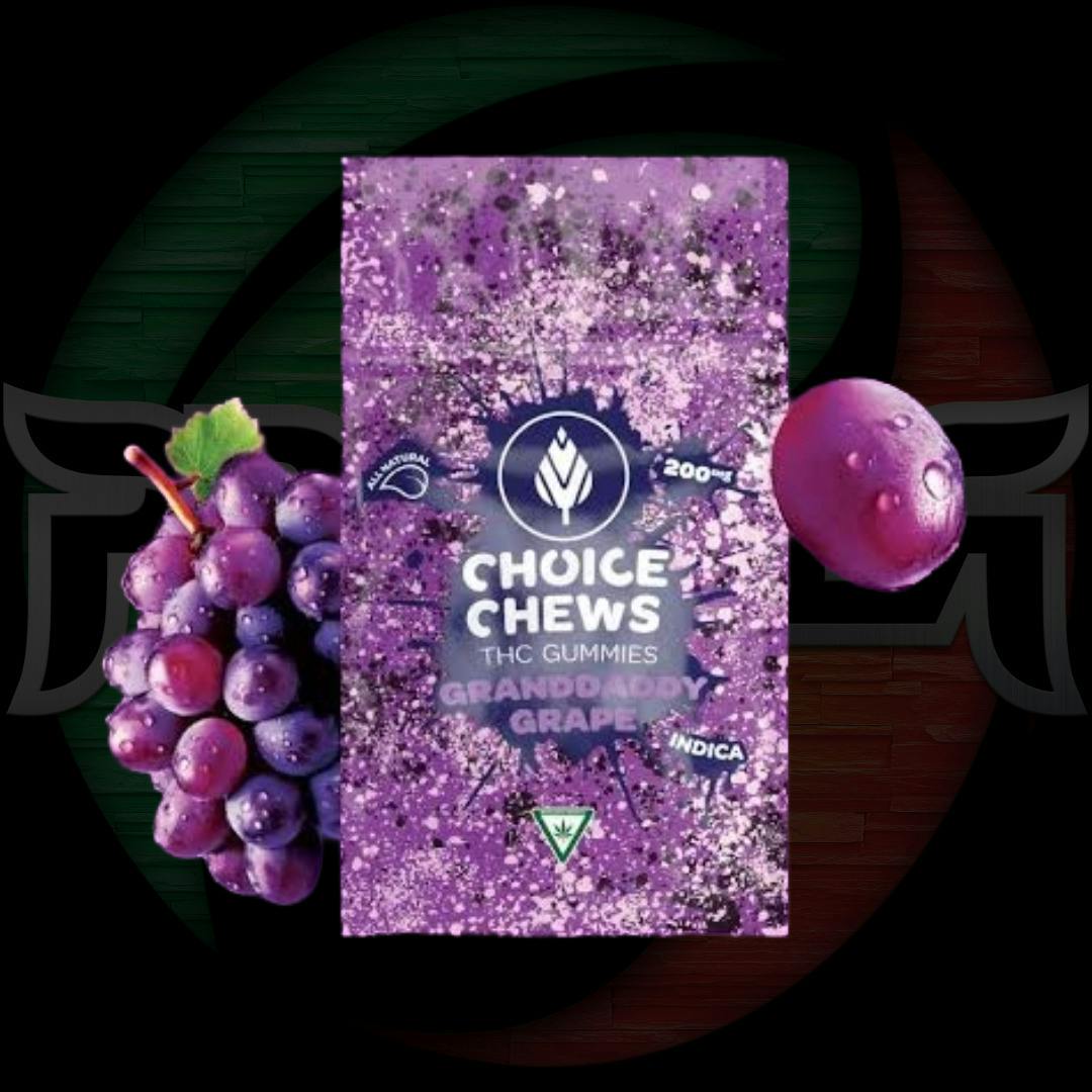 Choice Chews 200mg Granddaddy Grape