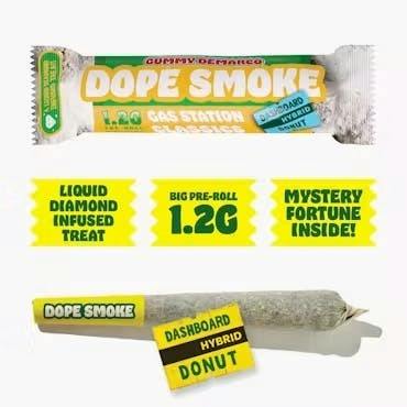 Dope Smokes Gas Station Infused Pre-Roll 1.2g Dashboard Donut