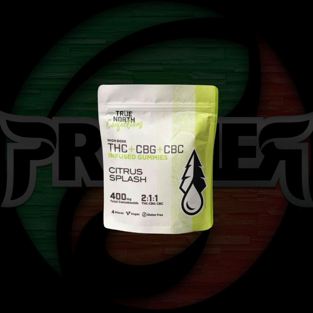 True North Effects Gummies 2:1:1 THC/CBG/CBC 200mg Citrus Splash
