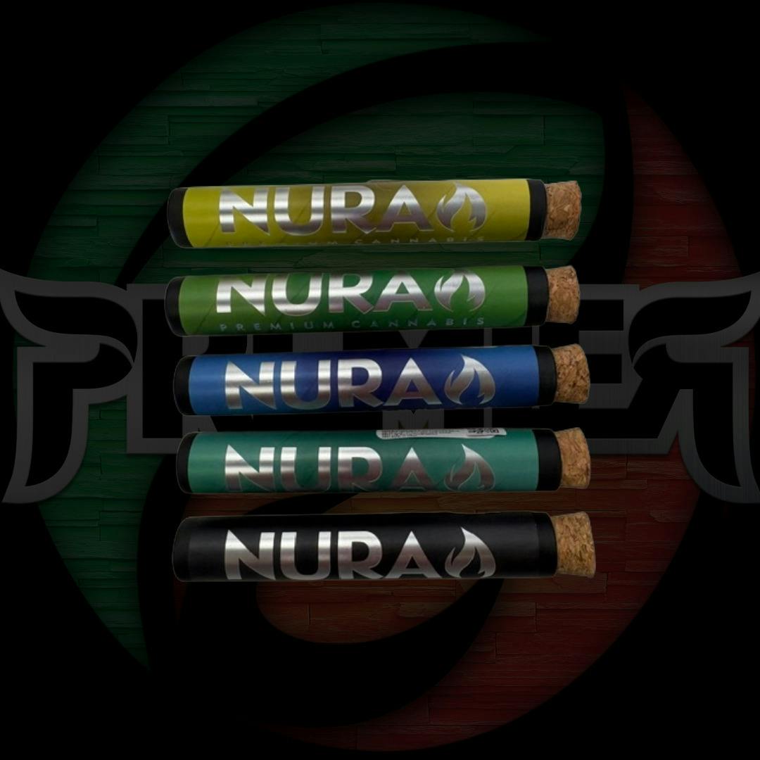 Nura Glass Tip Pre-Roll 2g Stuffed Cherry Gelato