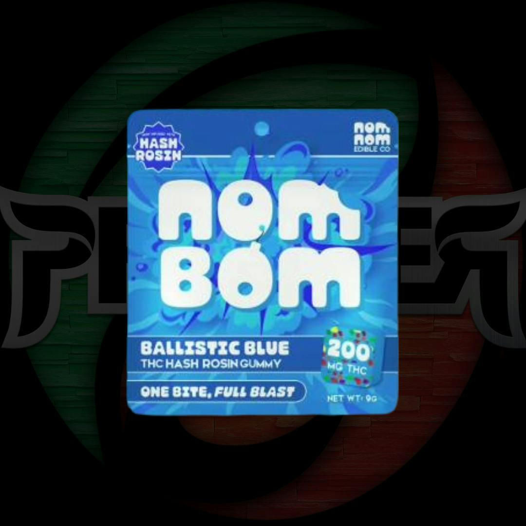 Nom Bom Gummies 200mg Ballistic Blue