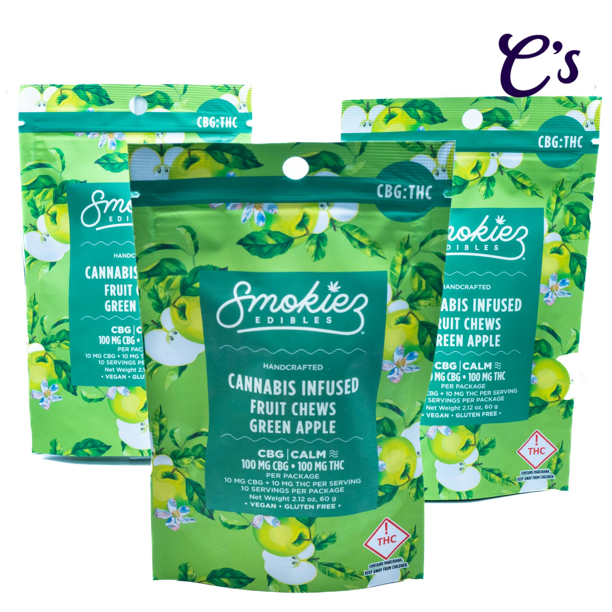 Smokiez | Gummie (CBG/THC 1:1) Green Apple 100mg