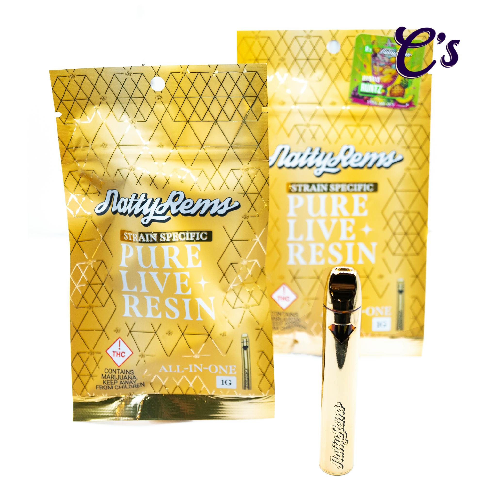 Natty Rems | Gold Tip Live Resin AIO (H) Specimen X 1g