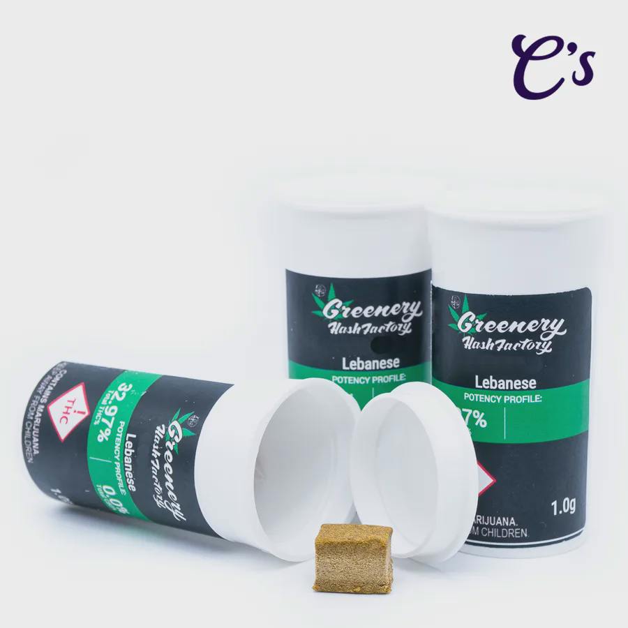 Greenery Hash Company | Lebanese (H) Black Maple 1g