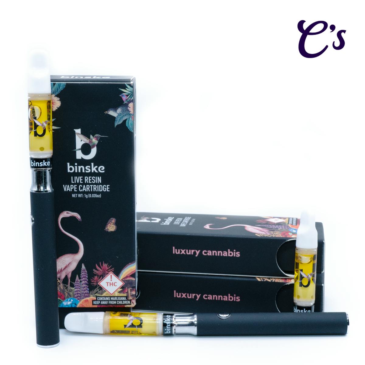 Binske | Live Resin Cart (S) Carbon Crunch 1g