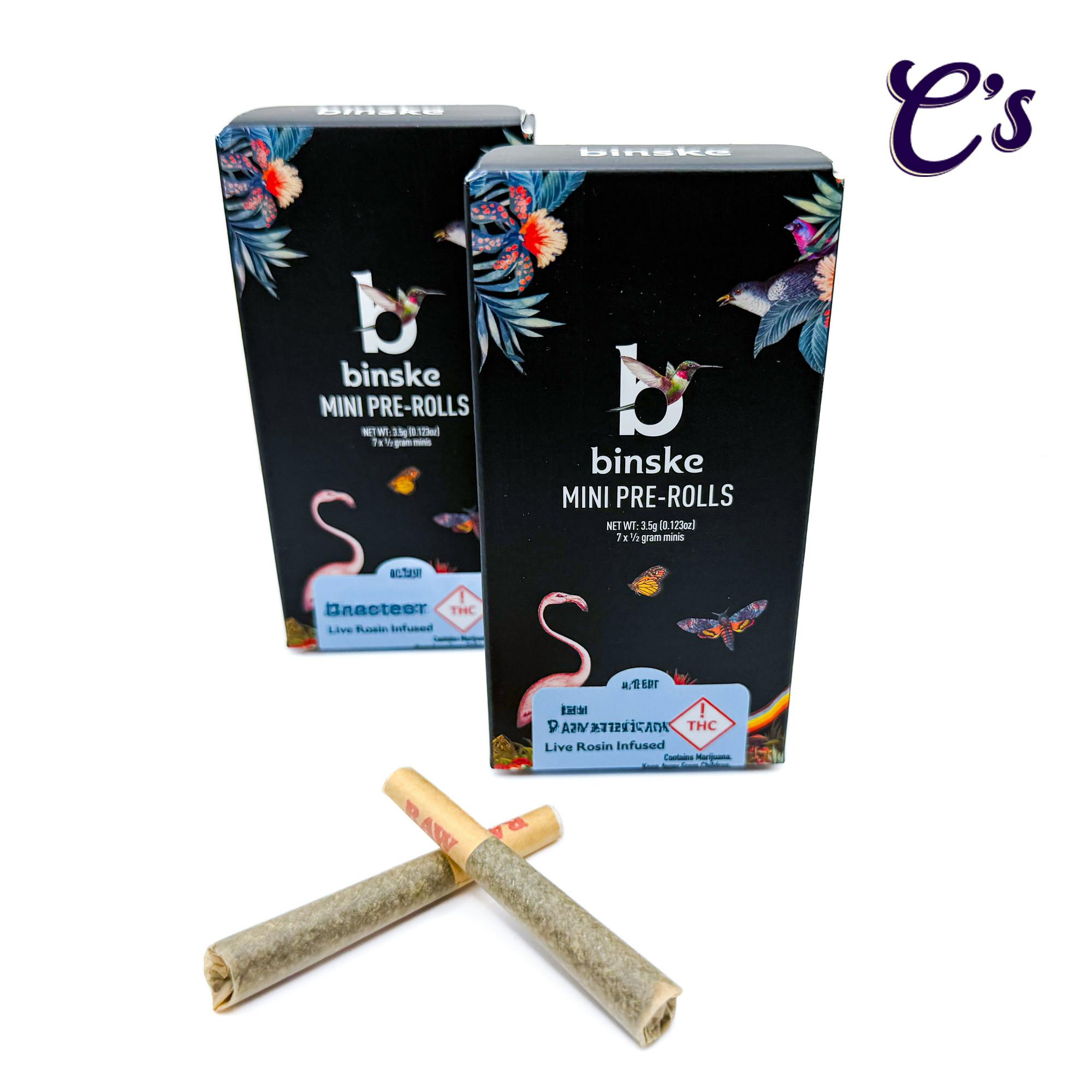 Binske | Infused Mini Pre-Roll Pack (S) Bermuda Cookies 3.5g