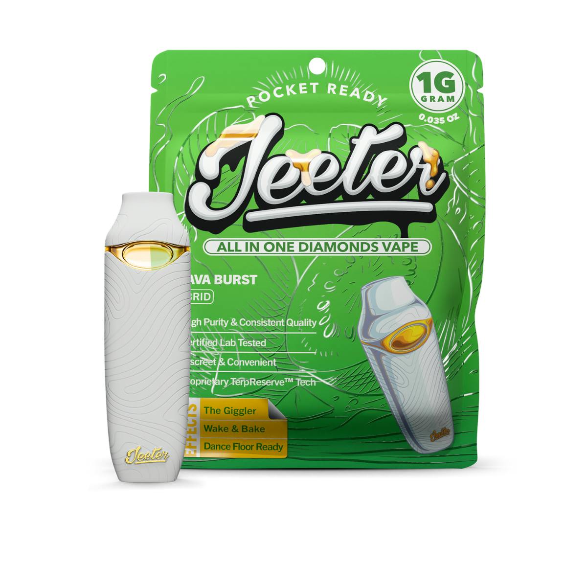 Guava Burst (H) | 1g Liquid Diamonds AIO Vape | Jeeter