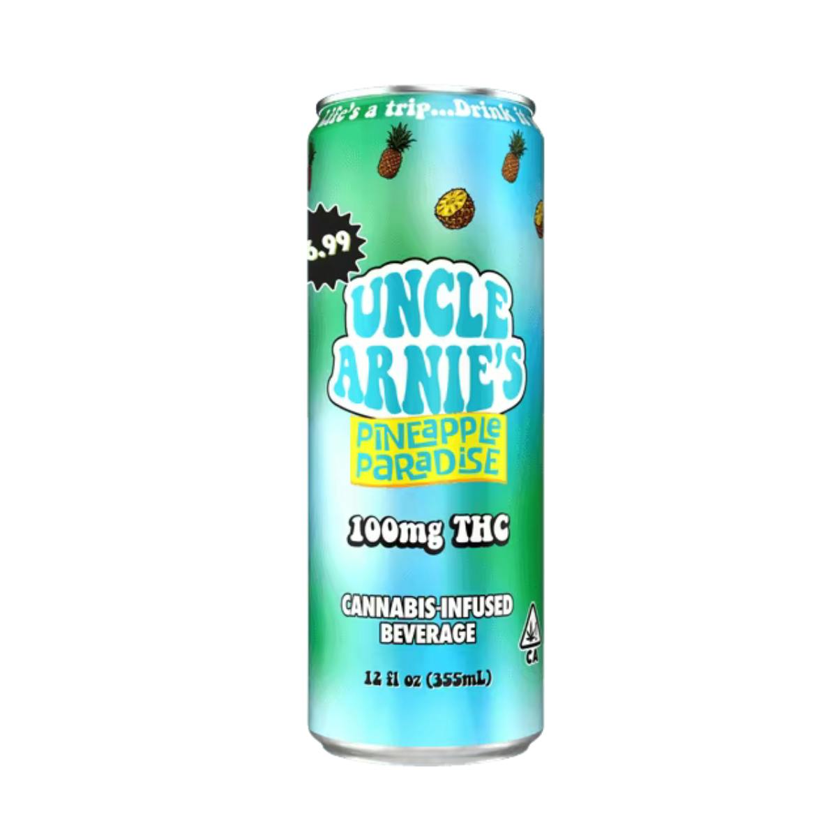 Pineapple Paradise | 12oz 100mg Can Beverage | Uncle Arnie's