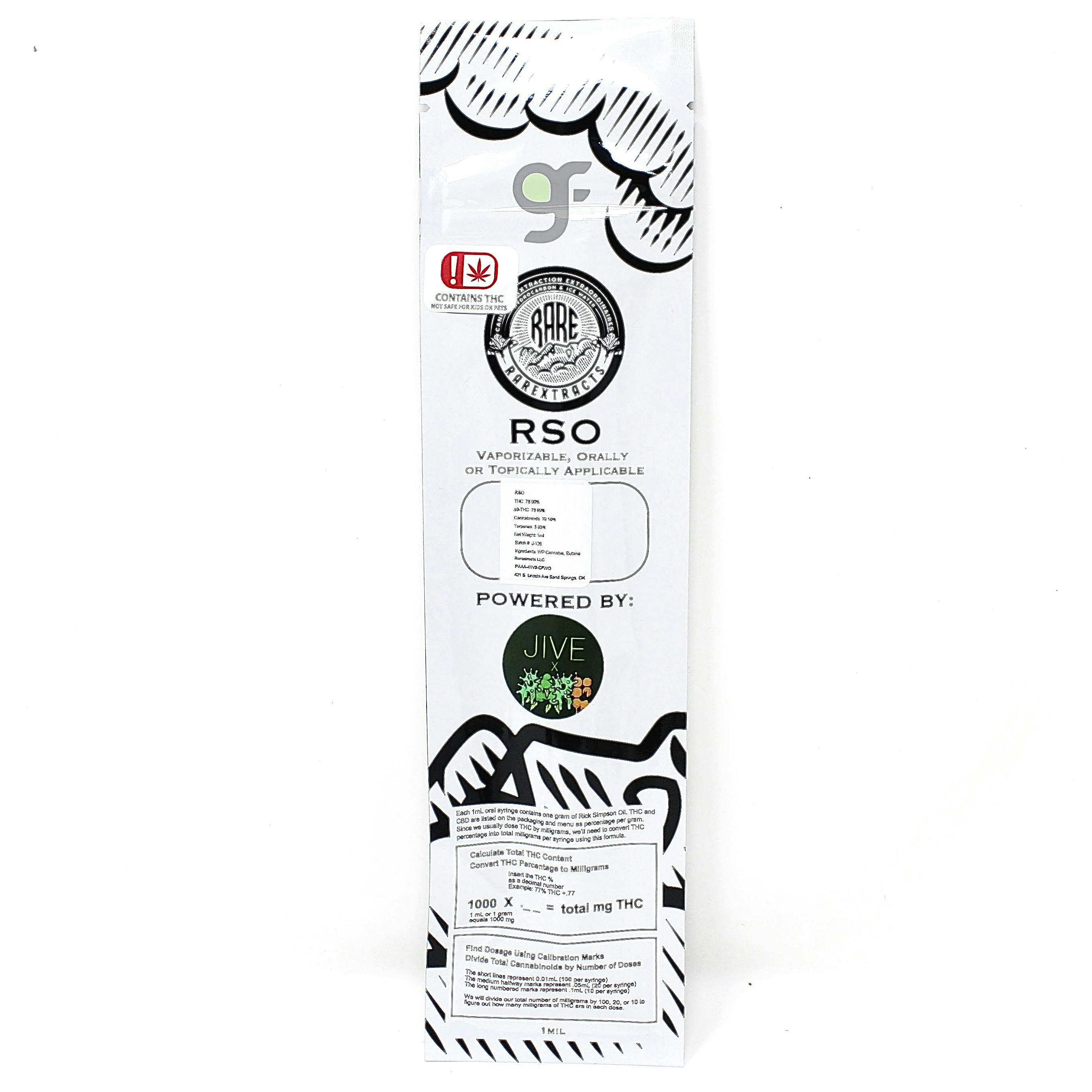 Rare Extracts 1.0g RSO Syringe