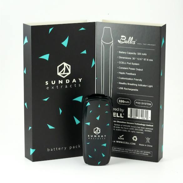 Sunday Bellos Battery Pack - Black & Teal