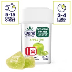 Wana Quick Gummies Hybrid Appletini 100mg
