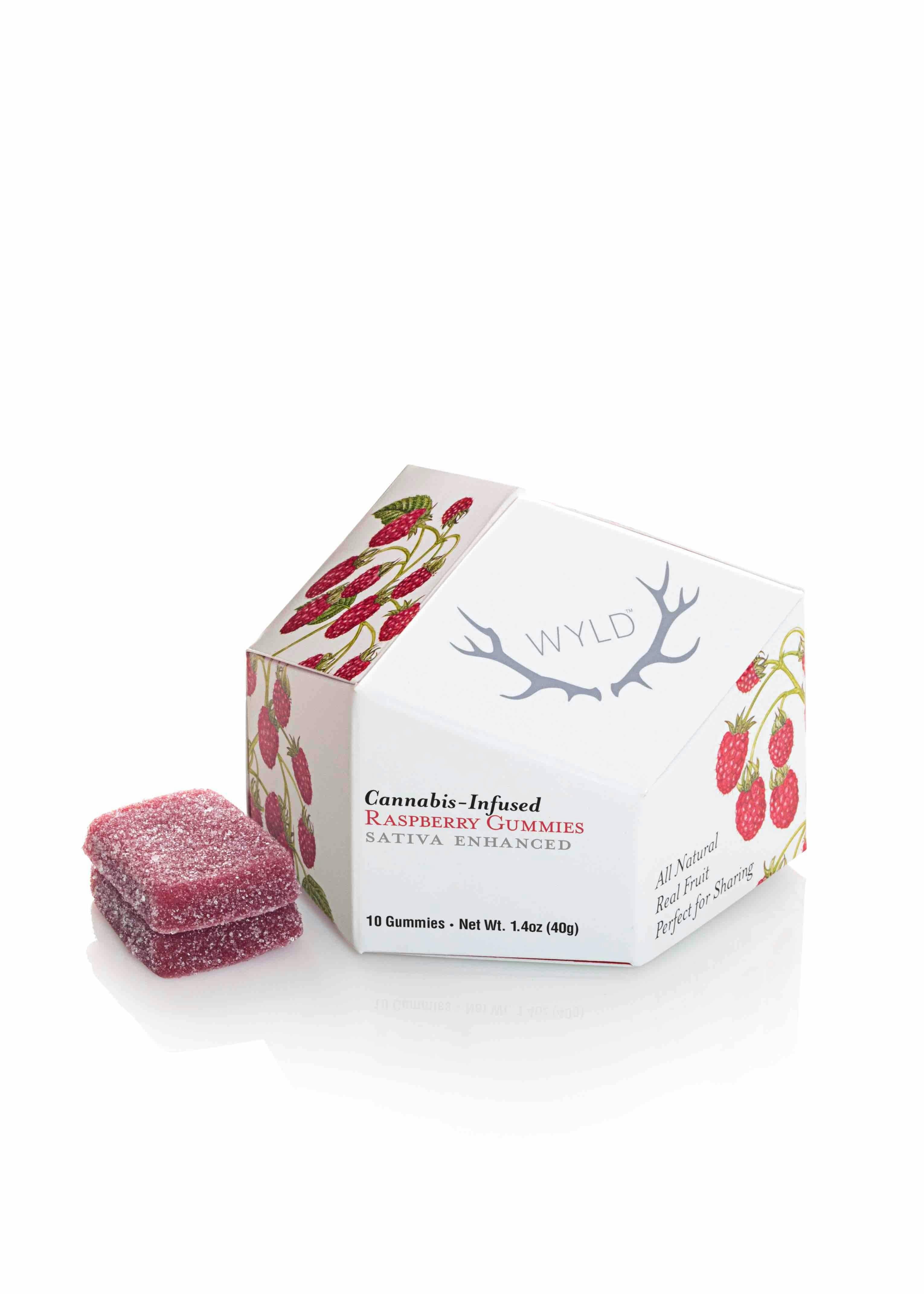 Raspberry Sativa Enhanced Gummies 100mg