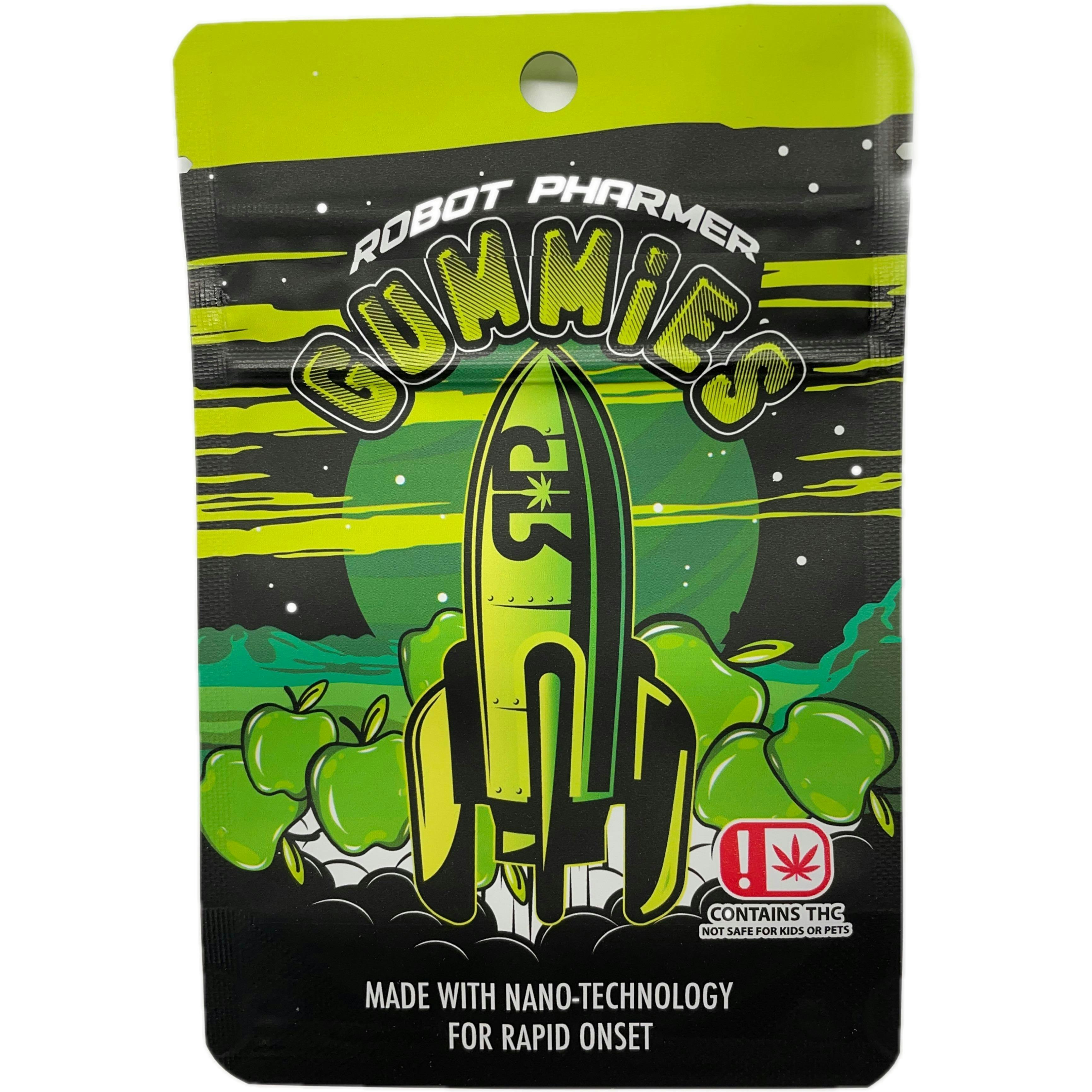 Robot Pharmer 1000mg Green Apple Nano Gummies