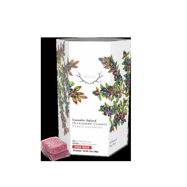 Huckleberry High Dose Gummies 20pk