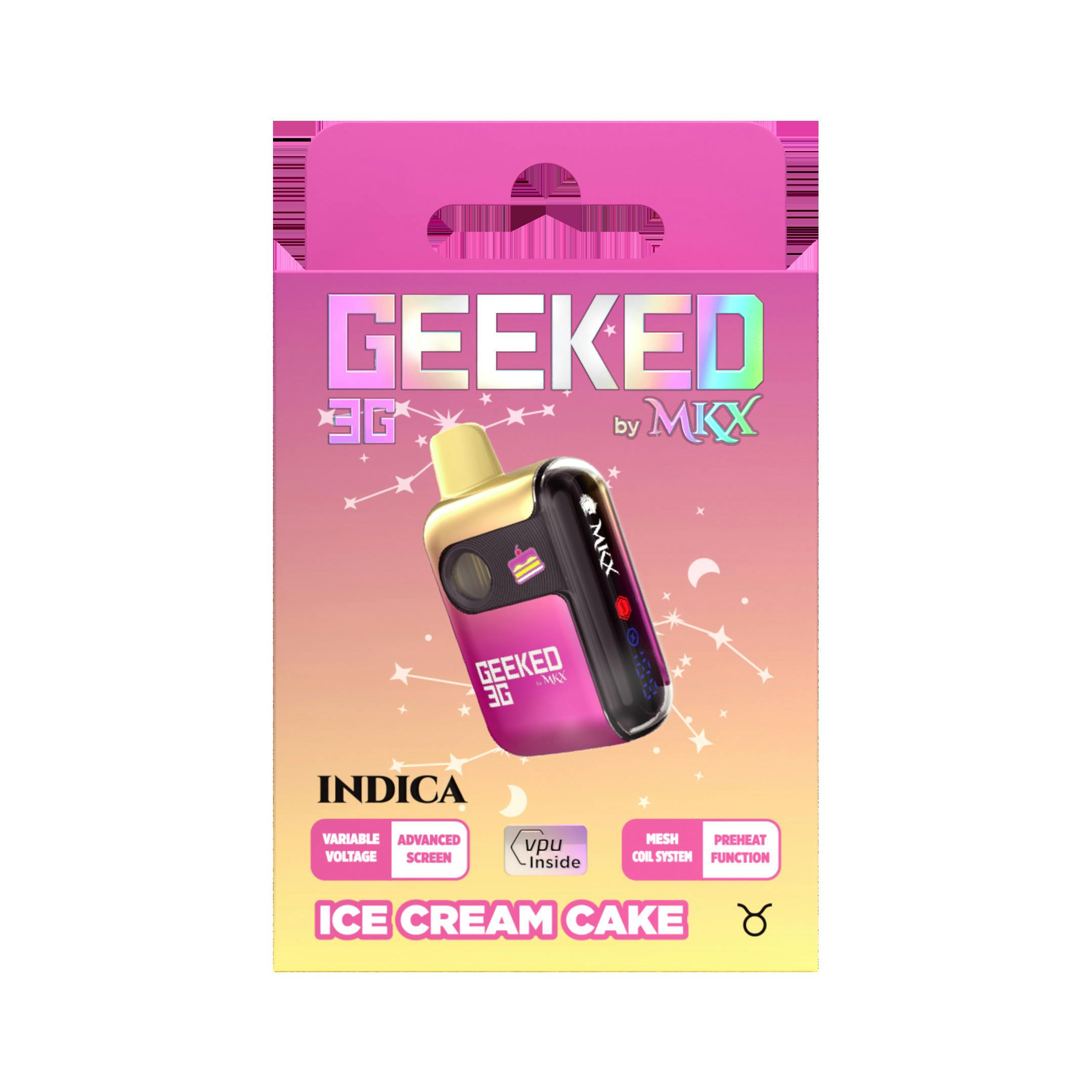 Geeked x MKX - Disposable 3g - Firecracker - Indica cannabis product