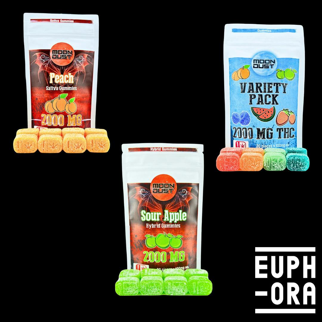 Moon Dust Gummies 2000mg - Strawberry (S)
