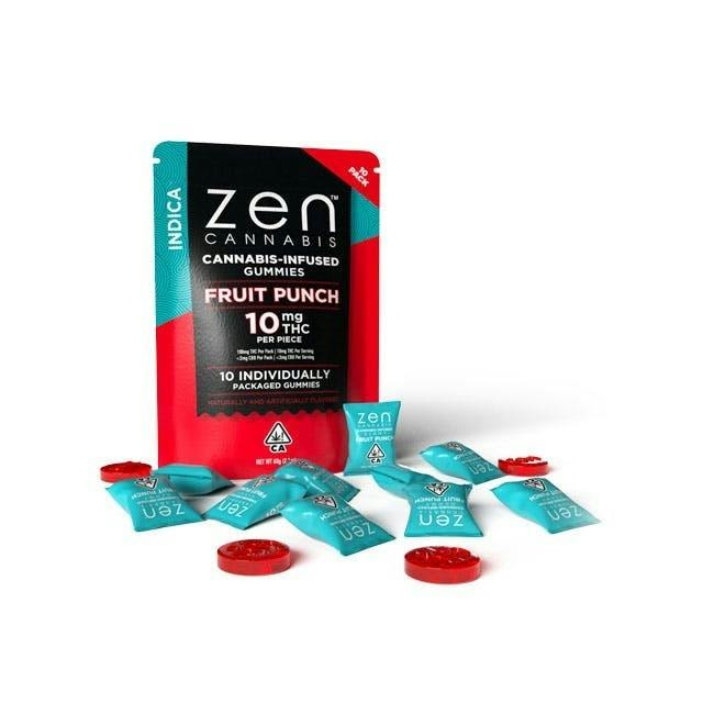 Fruit Punch Indica 10-Pack Gummies