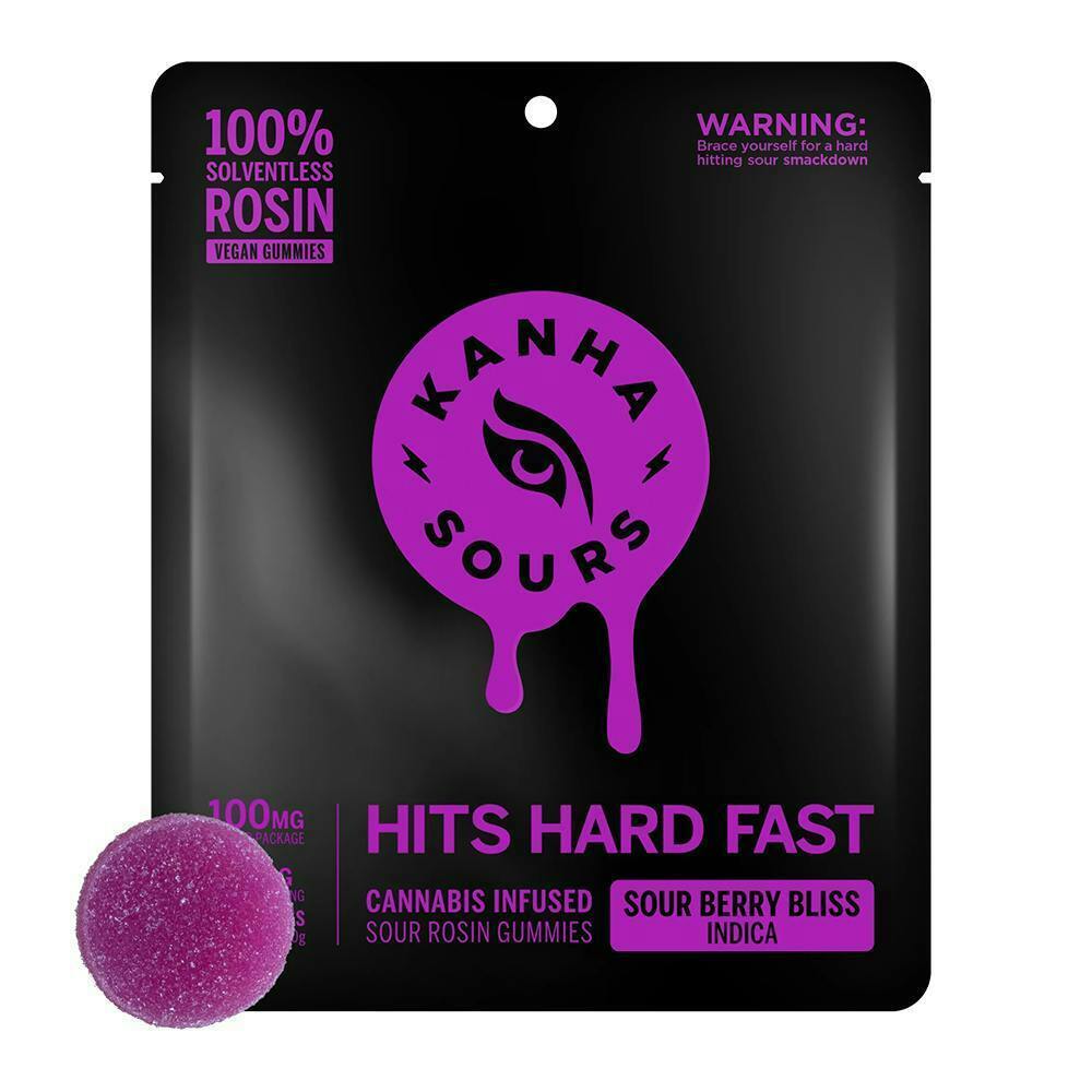 Rosin Sours | Sour Berry Bliss Gummies | 100mg | 10ct | 10mg/ea