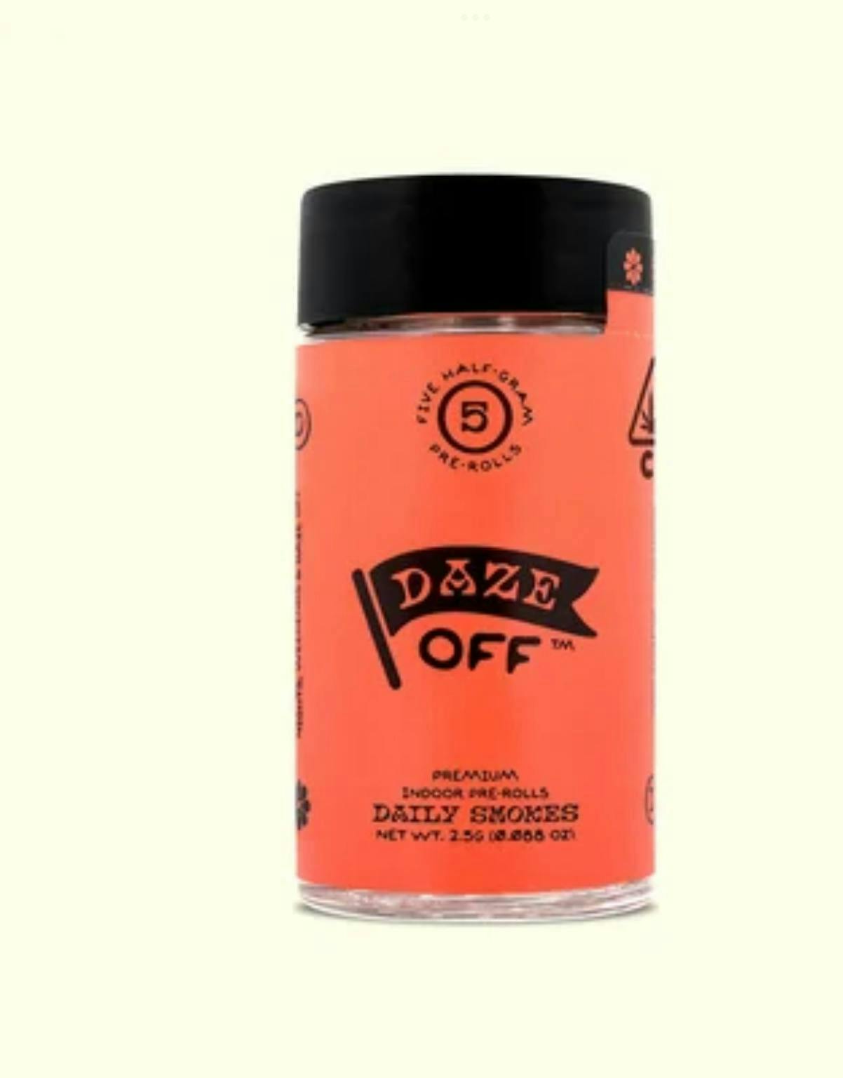 Daze Off - G13 5pk 2.5g prerolls - 2.5 items