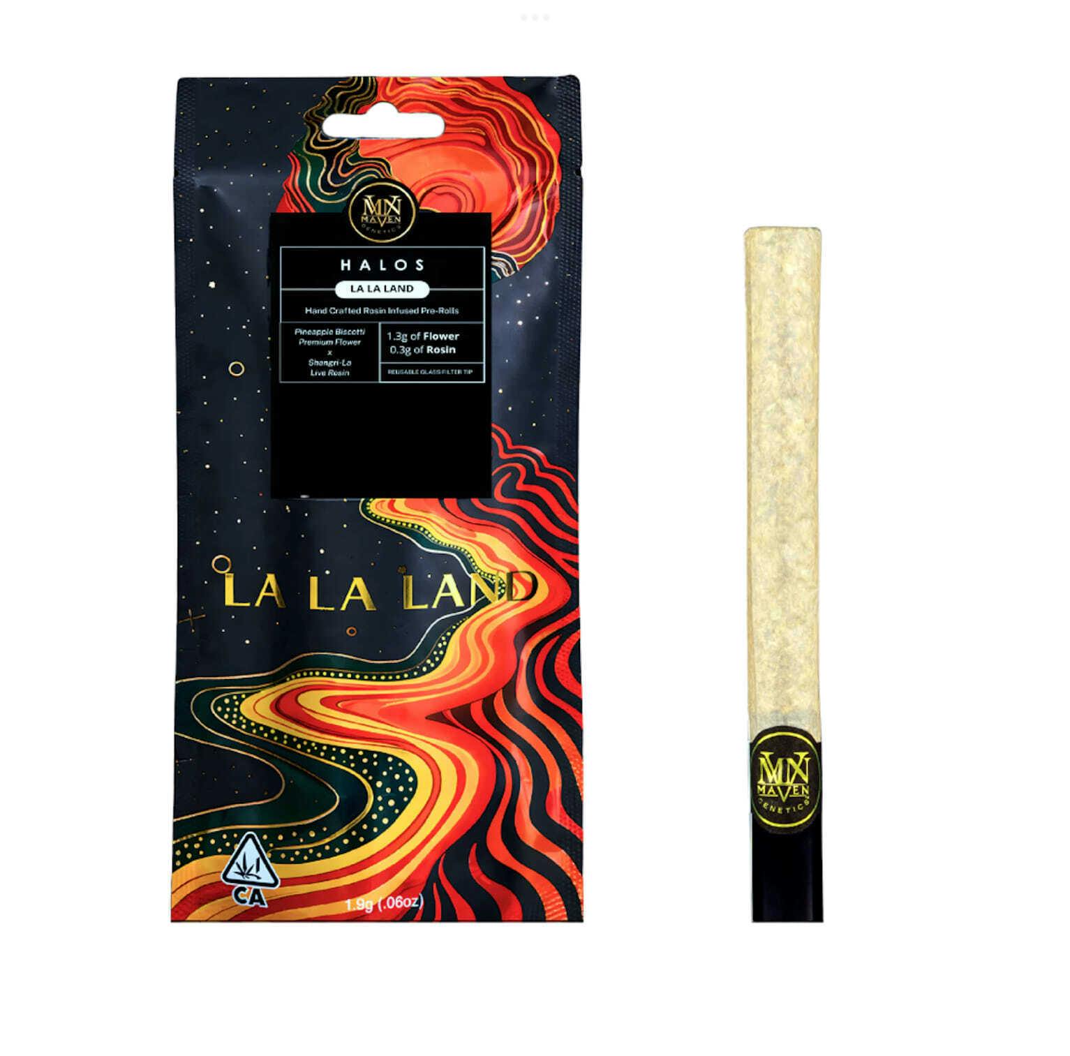Maven - La La Land Halos 1.9g Rosin infused prerolls - 1.9 items