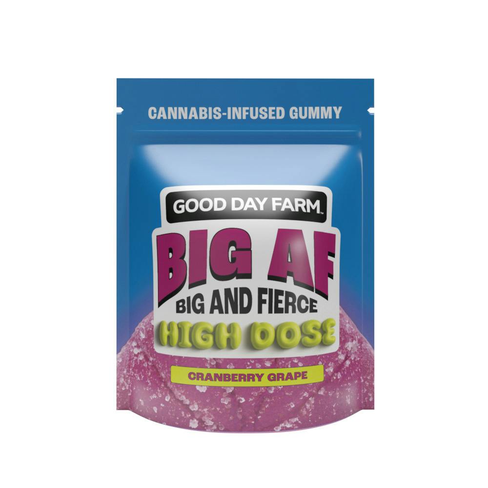 GDF: Big AF Gummies | Cranberry Grape | 500mg | 1pk at NOLA Cannabis Westbank Dispensary
