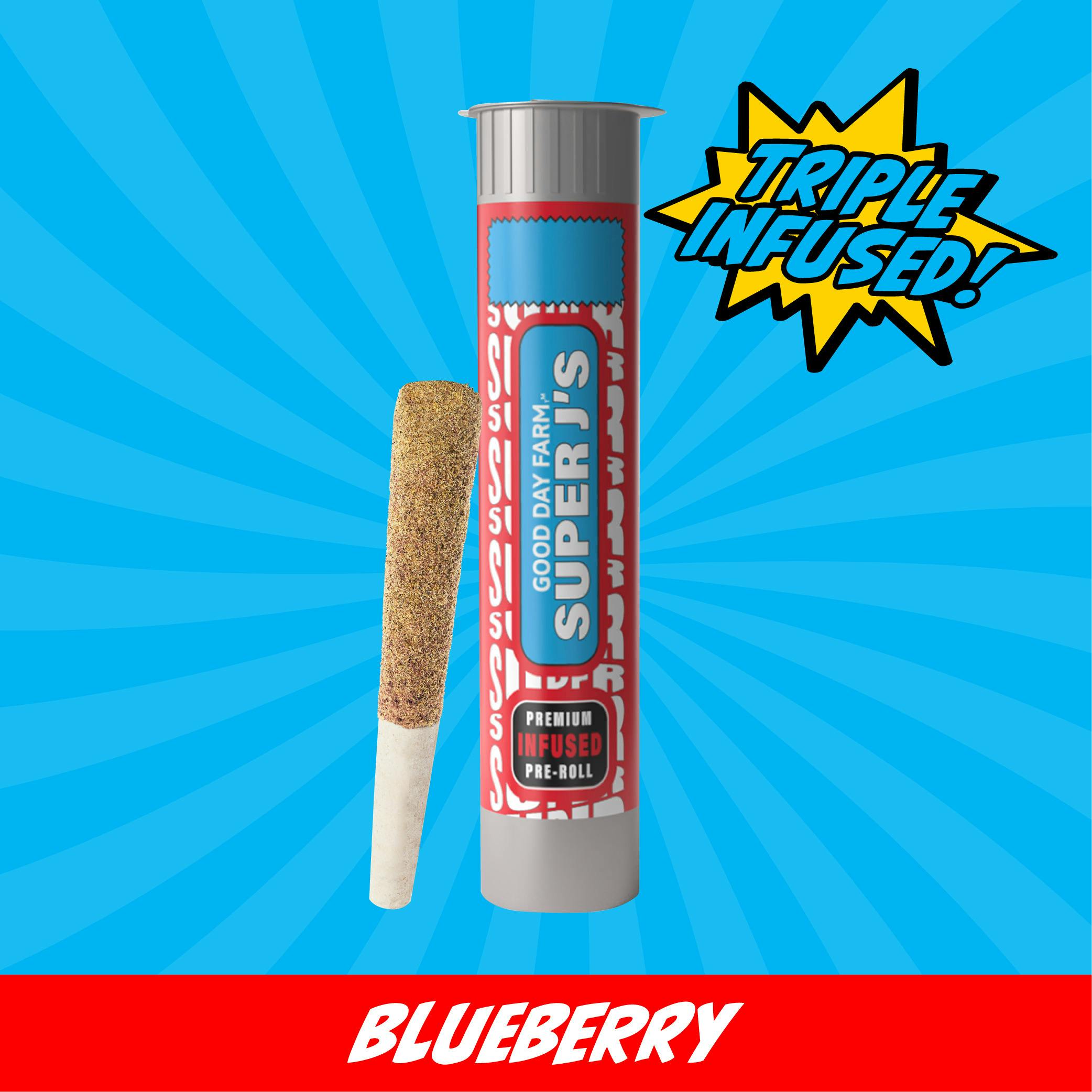 GDF: Infused Pre-Roll | Blueberry Burst x Blueberry Slush | Super J's at H & W dispensary