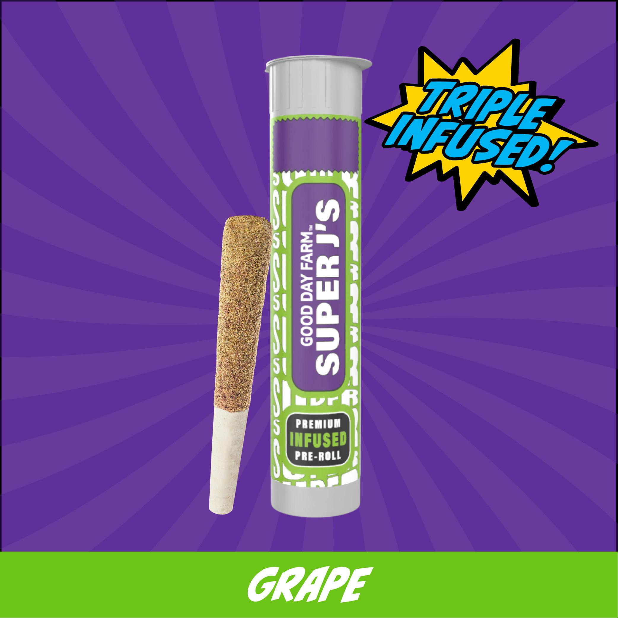 GDF: Infused Pre-Roll | Cosmic Grape x Frozen Dessert | Super J's at H & W dispensary