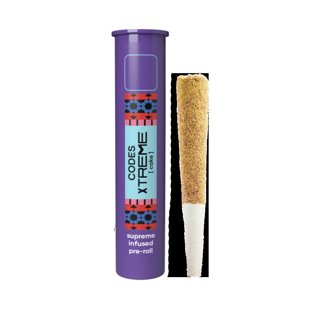 Codes: Infused Pre-Roll | Cake x Wedding Cake | Xtreme J's at Good Day Farm Jennings Dispensary