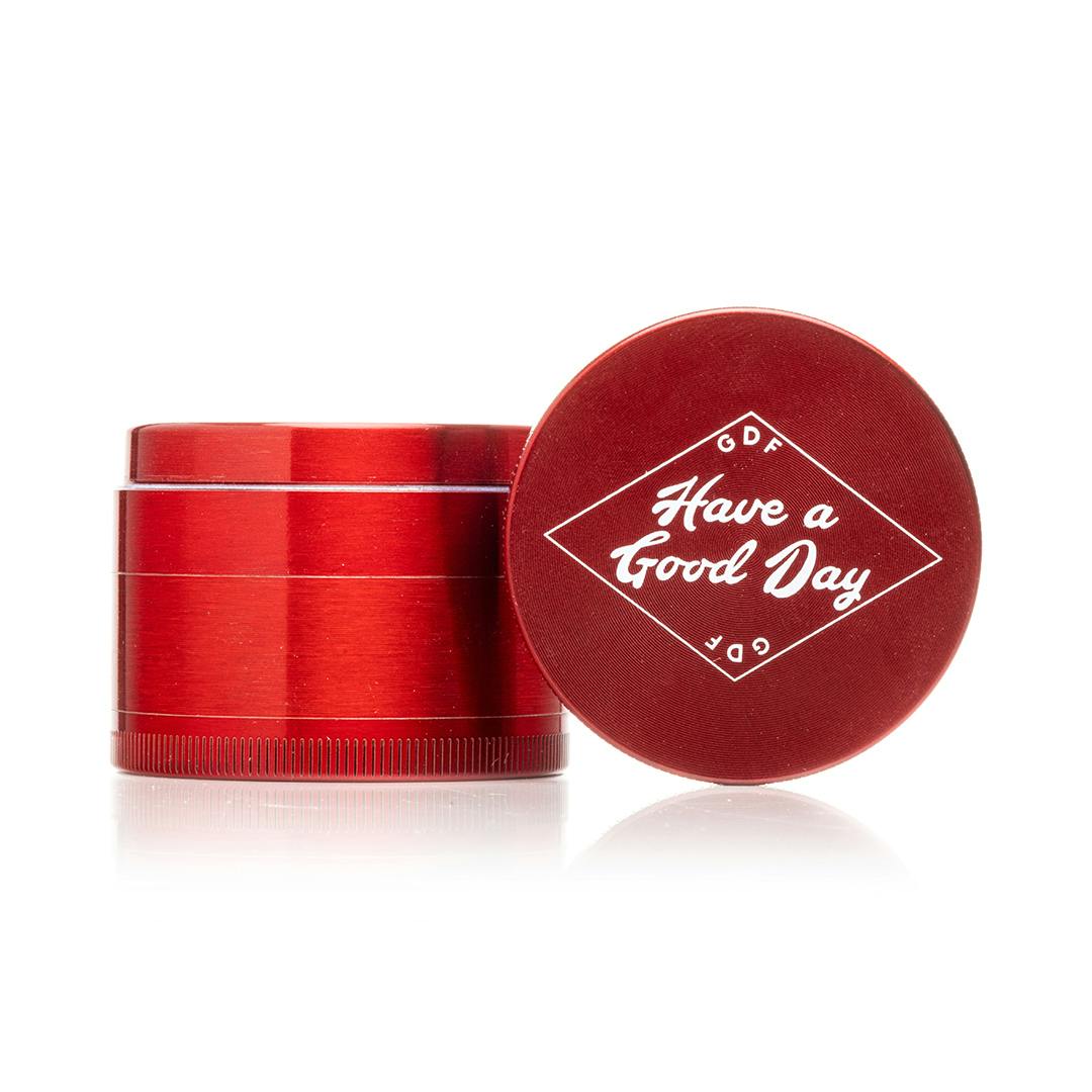 GDF: Accessories | 4-Piece Grinder | Good Day Farm Square Logo